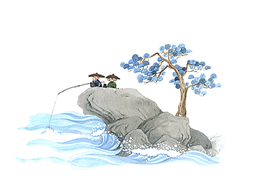 国学插画-古代诗歌内文插图