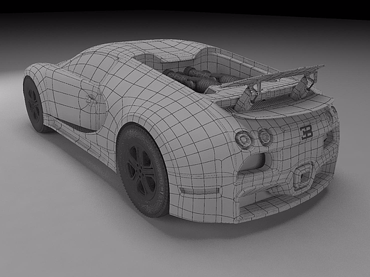 布加迪威龙3dmax建模