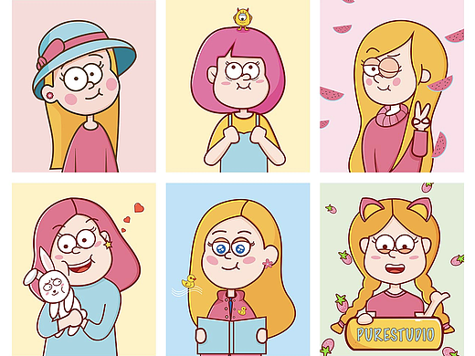 第一次画矢量人物头像