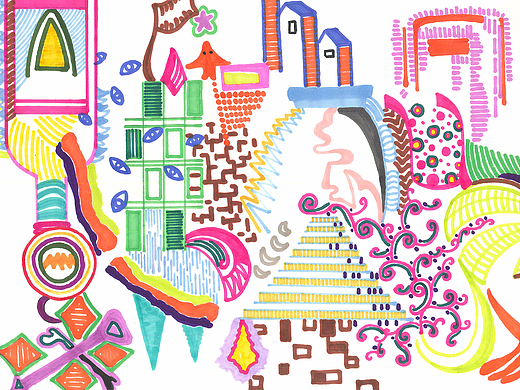 我的毕创  之  色彩创意手绘