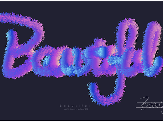 立体字样-混合模式简单教程（个人主页-ZMjMxOTY5MDQ=） - 字体/字形 - 站酷设计师stefanie1232原创素材 - 站酷ZCOOL