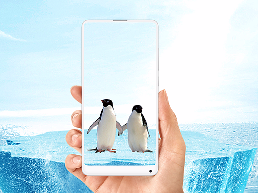 穿越极地,小米MIX2 全面屏2.0