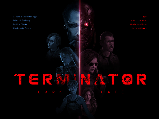 《终结者：黑暗命运》同人海报视觉设计