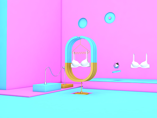 c4d衣架小动画