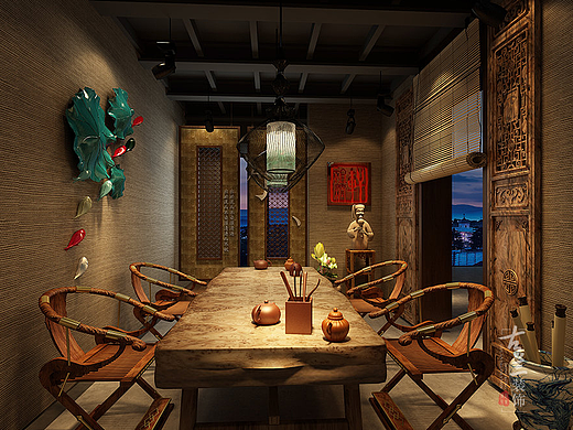 《幽兰茶艺馆》广元茶楼装修公司|广元茶楼装修案例（个人主页-ZMjM3NzQ0ODQ=） - 家装设计 - 站酷设计师广元茶楼装修公司原创素材 - 站酷ZCOOL