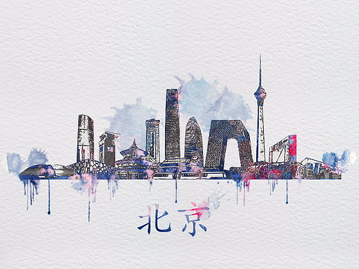 城市（水彩风格）