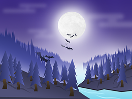 夜森林（插画）