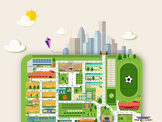 北京印刷学院形象地图