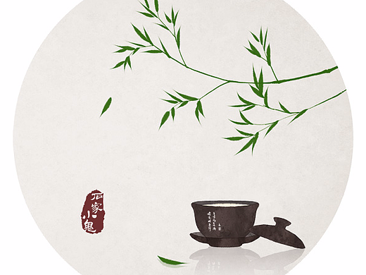 水墨中国风——竹间系列·古风夏季禅茶
