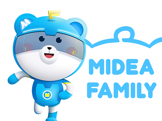 熊小美一家“Midea Family”Q版設計（個人主頁-ZNDE3MzkyNzY=） - IP形象 - 站酷設計師Rick_lin原創(chuàng)素材 - 站酷ZCOOL