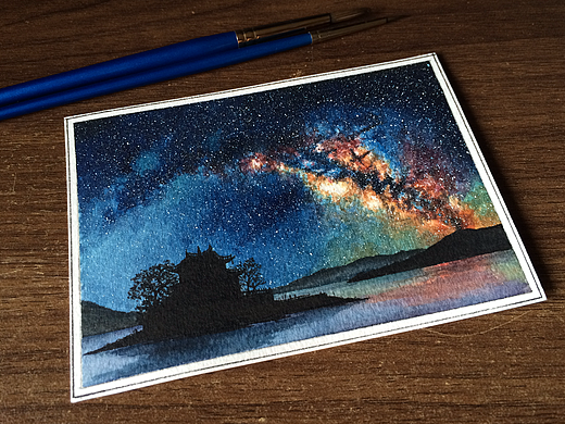 每夜星辰 大理 138（个人主页-ZMjM1ODIwMTY=） - 绘画 - 站酷设计师八艘飞原创素材 - 站酷ZCOOL