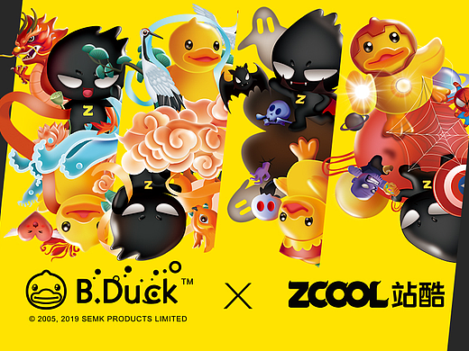ZCOOL & B.Duck联名扑克设计