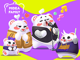 Midea Family Q版形象设计