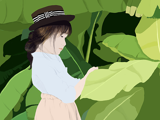 夏（个人主页-ZMjMxNDk4MzY=） - 艺术插画 - 站酷设计师风里有诗句Rae原创素材 - 站酷ZCOOL
