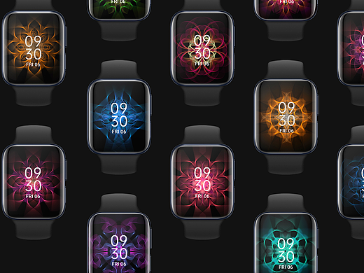 万物皆可盘 - OPPO Watch 表盘创意设计（光绘万花筒）