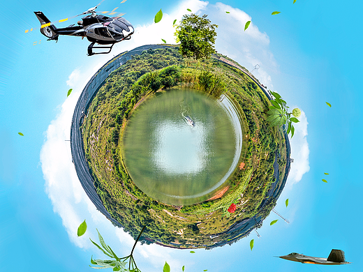 极坐标照片 - PS教程