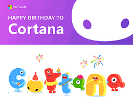 微软小娜(Cortana)三周年T恤设计