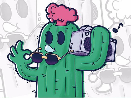 C&A 八零年代复古主题：沙漠中自嗨的仙人掌君！