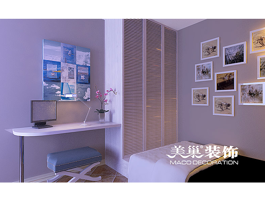 海马公园85平两室两厅装修样板间设计