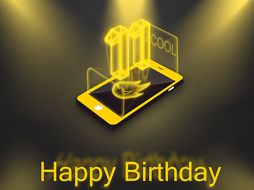 站酷11周年；一心一意为设计；HAPPY BIRTHDAY！