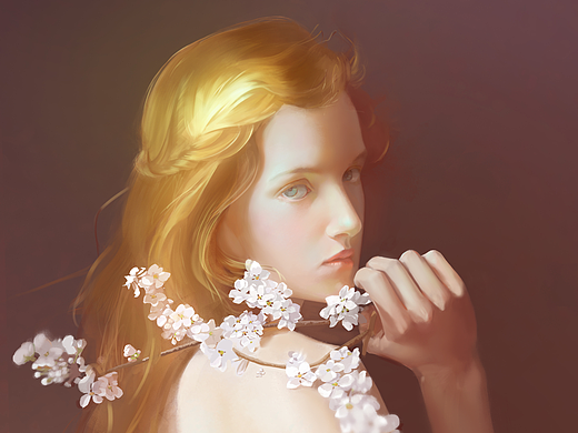 少女厚涂练习