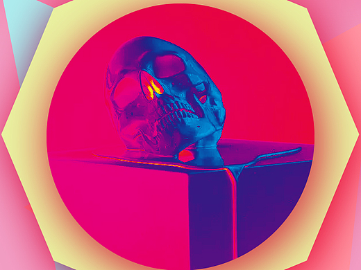 蒸气波风格海报