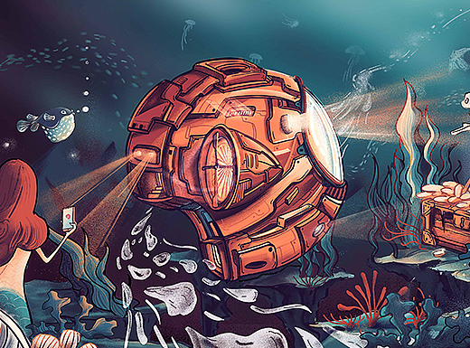 #西瓜视频# 探索新鲜与未知（个人主页-ZMzEyMjY3MDg=） - 商业插画 - 站酷设计师十七eic原创素材 - 站酷ZCOOL