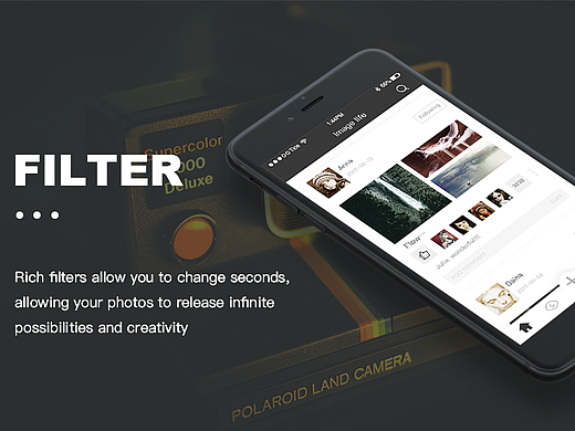 Filter APP Design（个人主页-ZMjI0MTk4MDQ=） - APP界面 - 站酷设计师Ivyy11原创素材 - 站酷ZCOOL