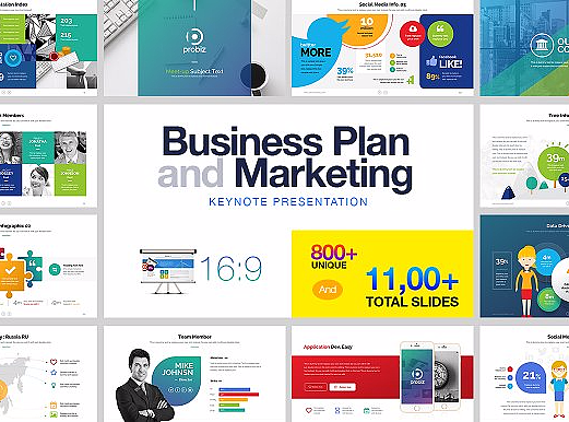 11000页高端大气欧美商务风格PPT模板