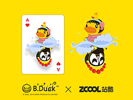  “霸王别姬”——B.Duck小黄鸭 x ZCOOL站酷联名扑克 