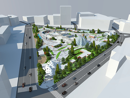 维克商业广场景观设计