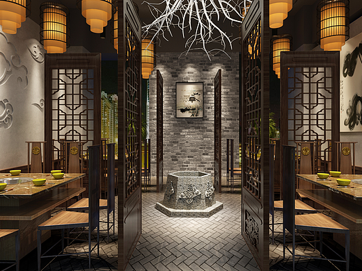 火锅店门面装修——装修设计公司德盛装饰 17508248420