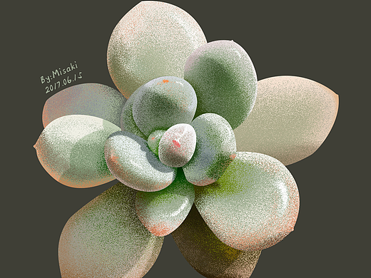 多肉植物鼠绘（个人主页-ZMjIzNjA0NjQ=） - 创作习作 - 站酷设计师恰恰同学原创素材 - 站酷ZCOOL