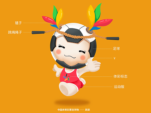 #广东#体彩吉祥物跃跃