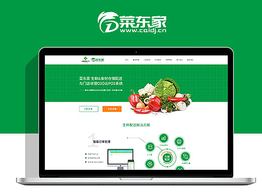企业官网蔬菜绿色系网页设计