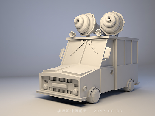 c4d卡通汽车建模