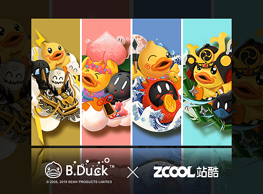 ZCOOL & B.Duck联名扑克设计 