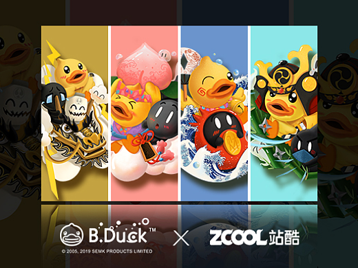 ZCOOL & B.Duck联名扑克设计 
