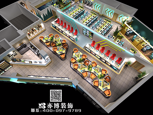 亦博装饰网咖篇｜金祥语网咖设计效果图