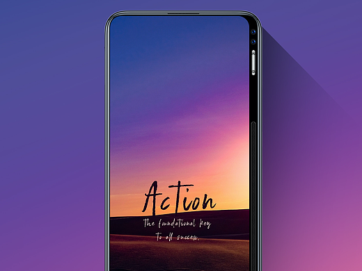 非对称全面屏手机