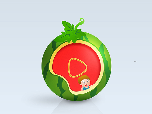 给你新鲜好看-西瓜视频logo创意延展设计