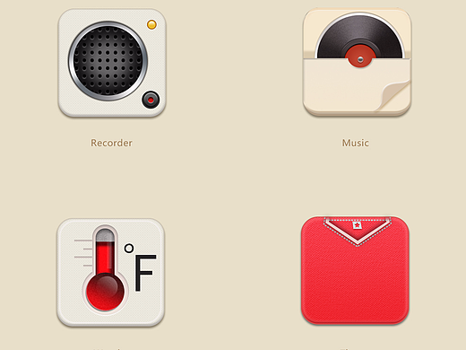 拟物化图标系列