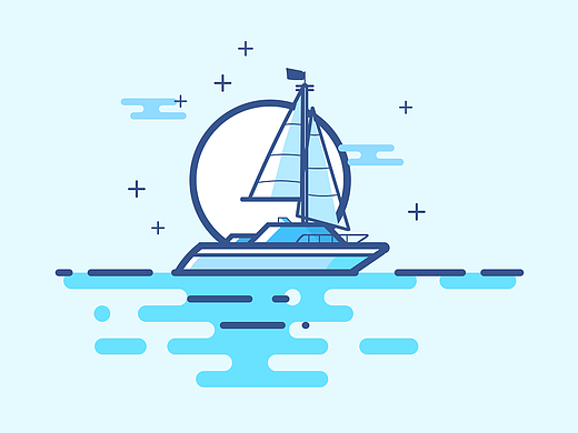 简易空白插画与小动效