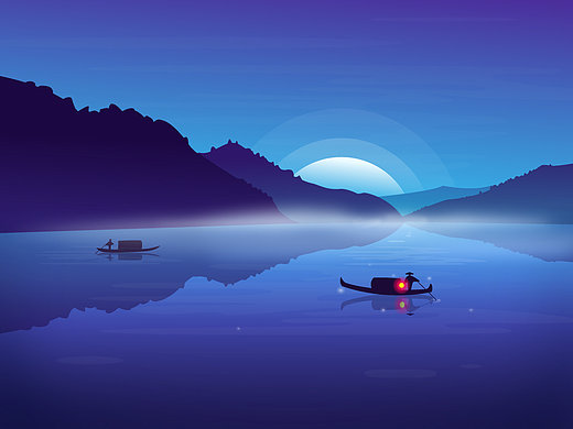 拿家乡的山水练手了~~(个人主页-ZMjM1OTM0MDg=) - 创作习作 - 站酷设计师胖胖324原创素材 - 站酷ZCOOL