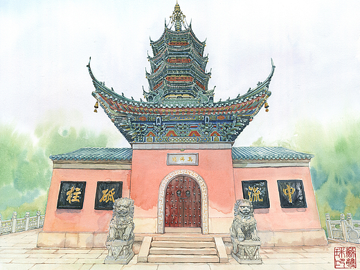 【手绘城市】万佛塔