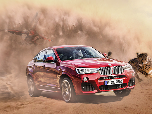 宝马海报合成（个人主页-ZMjM4MjMyNjg=） - 海报 - 站酷设计师HenryZ原创素材 - 站酷ZCOOL