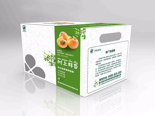 树上鲜杏包装箱设计