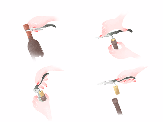 红酒开瓶步骤图