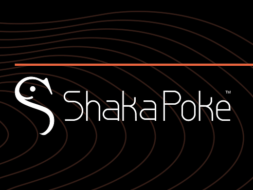 《shaka poke》 海鲜饭餐厅LOGO设计