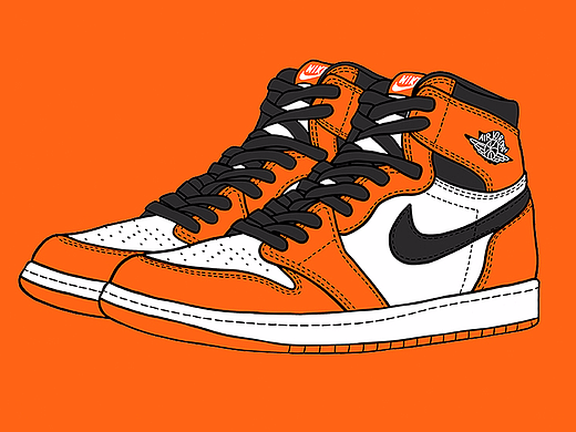 球鞋插画（个人主页-ZMjM4NTE5MTY=） - 创作习作 - 站酷设计师巭雪原创素材 - 站酷ZCOOL